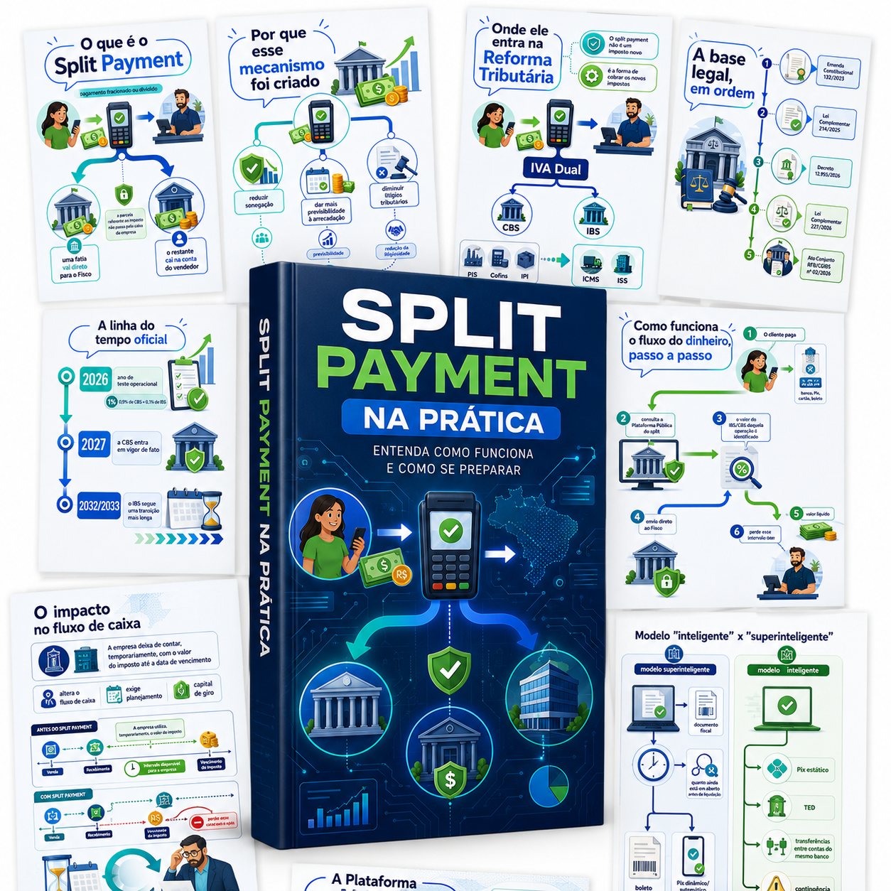 Mockup do Material Split Payment na Prática